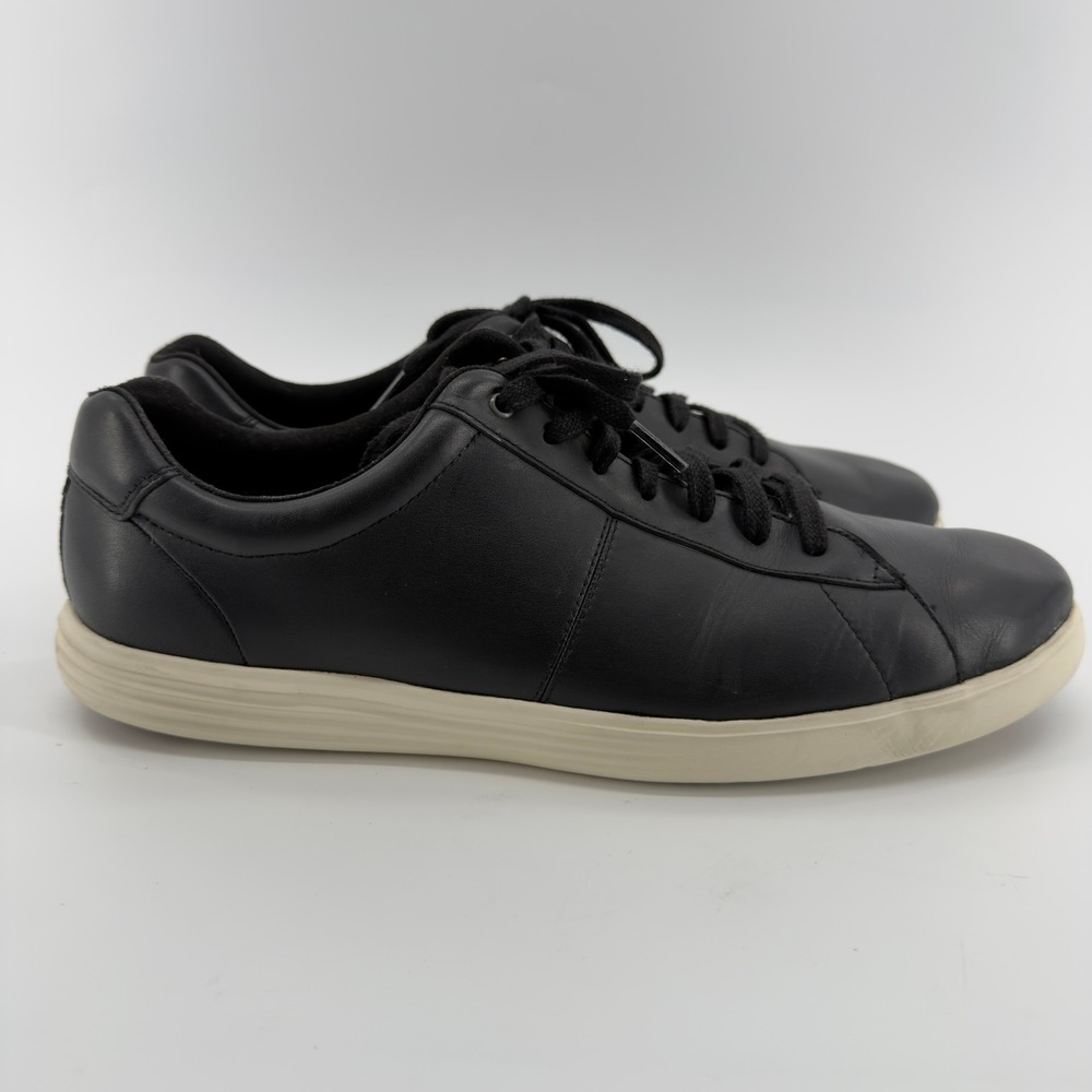 Cole Haan Mens Grand Crosscourt II Black Leather Sneakers Size 12 M